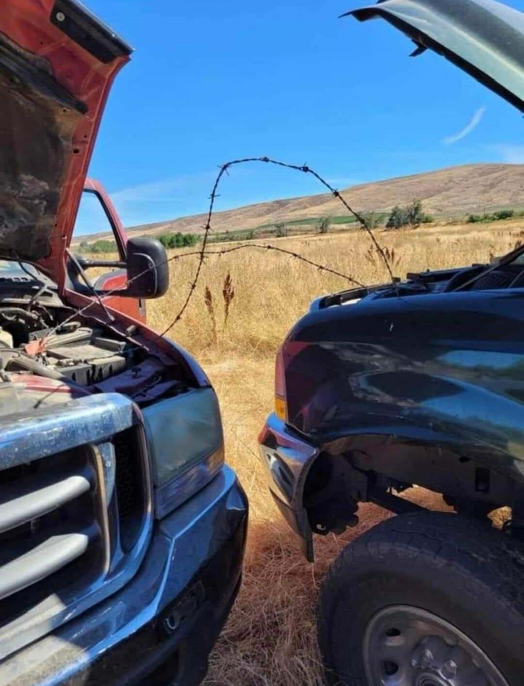 Barbed Wire Jumper Cables, Courtesy Of My Uncle