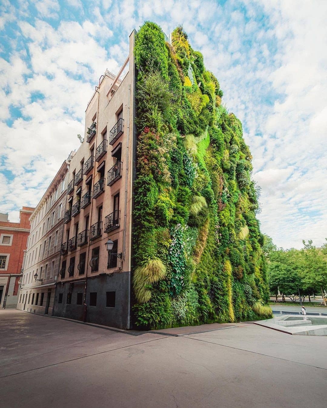 This Vertical Garden Is Located In Madrid, Spain