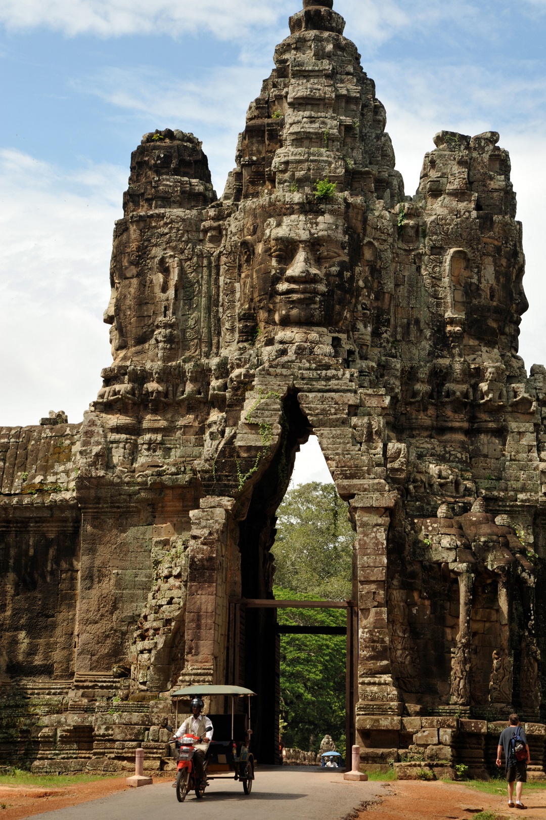 Northern Gate To The Bayon Temple Complex, With 4 Giant Faces. Cambodia, Khmer Empire, 12th-13th Century