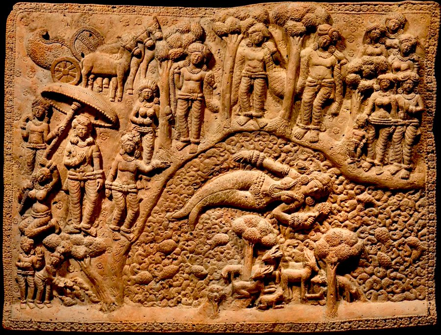 About 2000-2200 Years Old Sculpture Of Mermaid Material: Terracotta West Bengal Bharat (India)