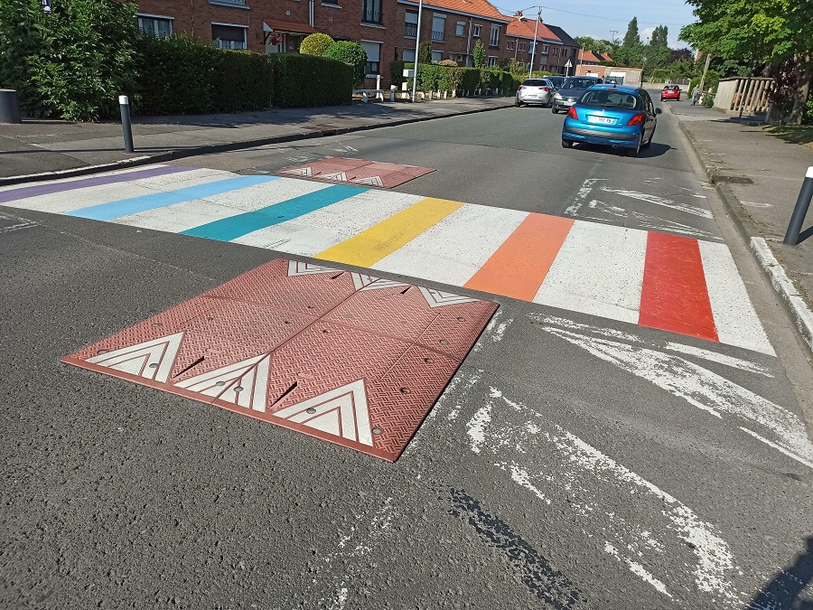 Colorful Crosswalk, France