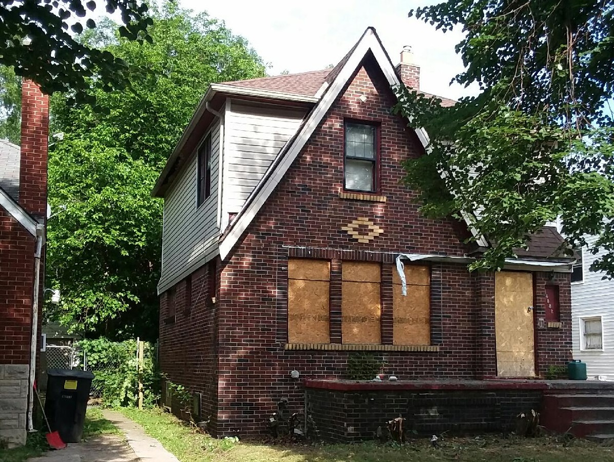 Deandra Averhart bought this abandoned three-bedroom, one-bathroom home in June 2018 through the DLBA.