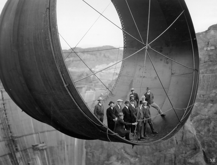 Yes, Believe It Or Not, This Is One Of The Pipes That The Hoover Dam Consists Of