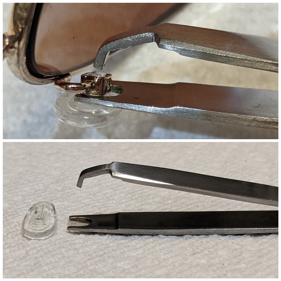 These Special Tweezers Are Used For Removing Nose Pads From Eyeglasses