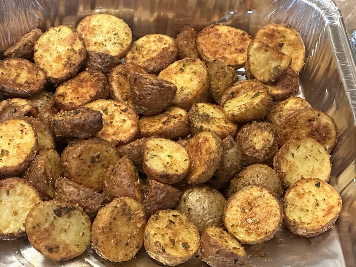 Air Fryer Roasted Parmesan Potatoes! Recipe And Tips In Comments