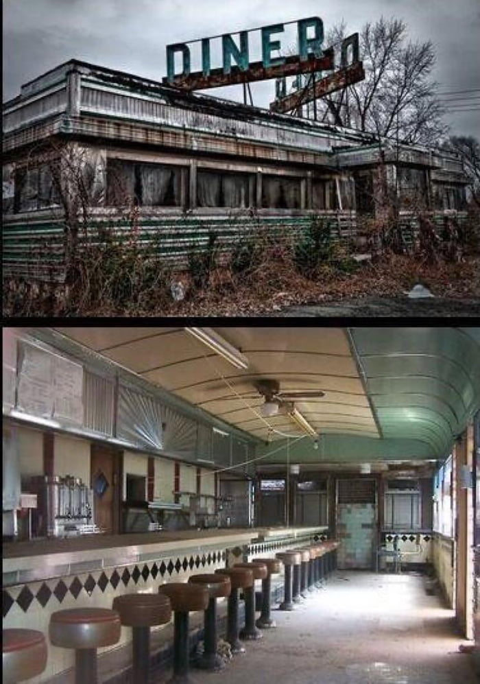 Abandoned Diner, Inside & Out