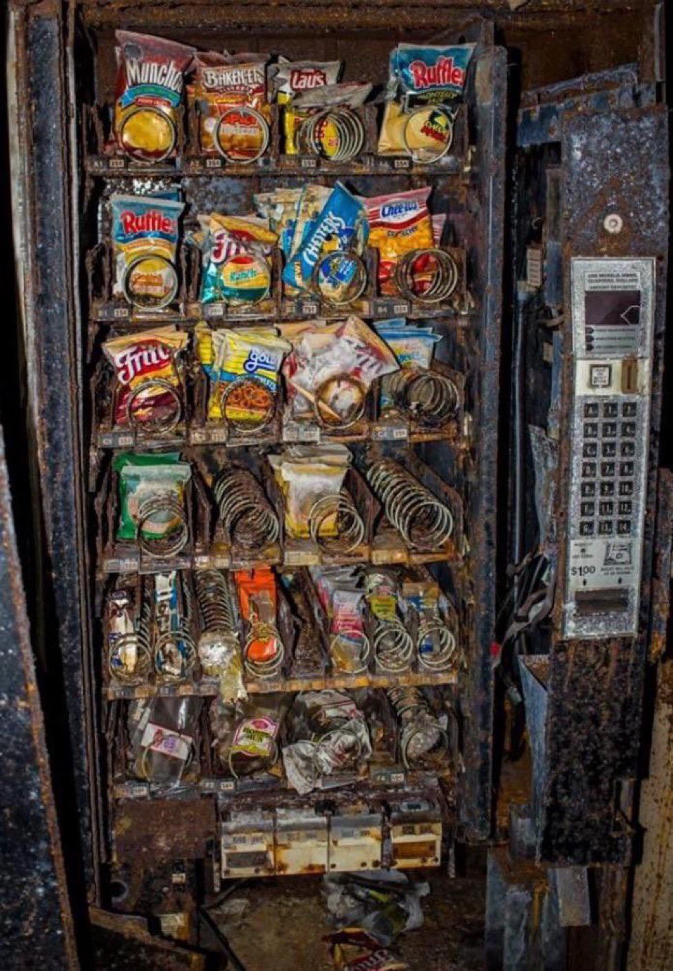 Abandoned Vending Machine From The Late 1980s/ Early 1990s.