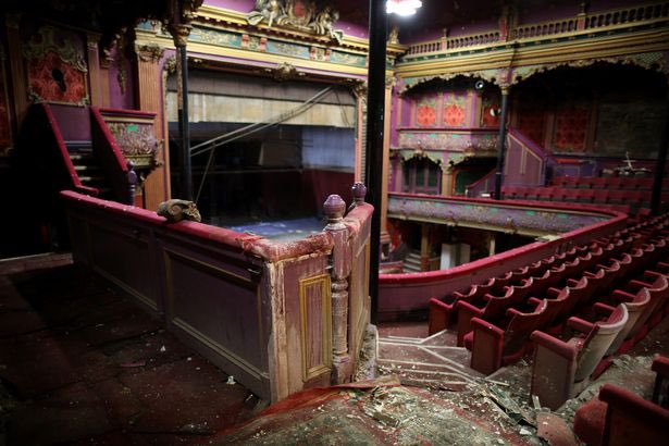 View From The Balcony Of A Once Lively Theatre Slowly Crumbling Away