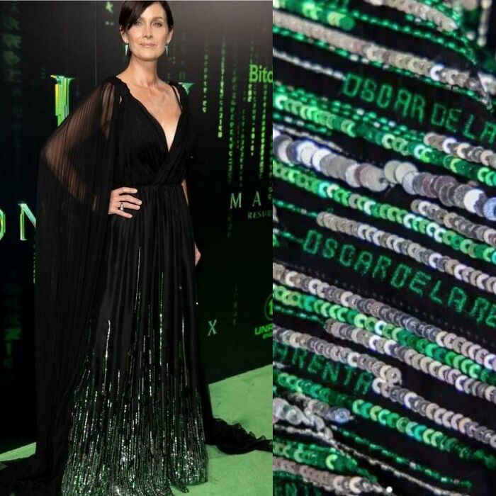 Carrie-Anne Moss' Dress The New Matrix Premiere