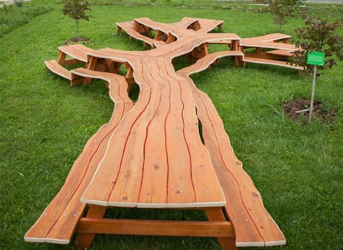 Tree Shaped Picnic Table