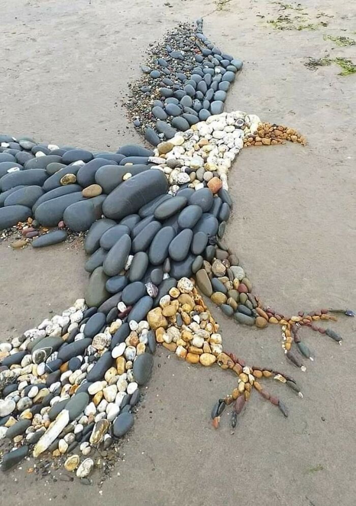 Eagle Made From Stones