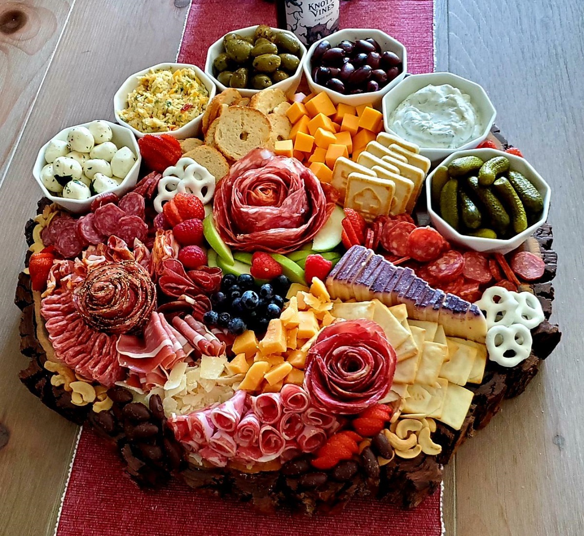 My Wife's First Attempt At A Charcuterie Board. How'd She Do?