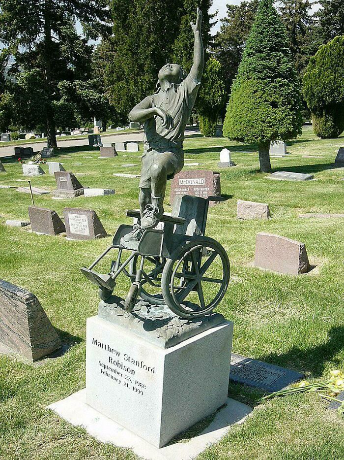 This Tombstone For A Young Handicapped Boy