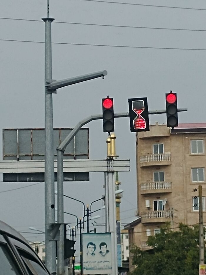This Hour Glass With The Traffic Lights