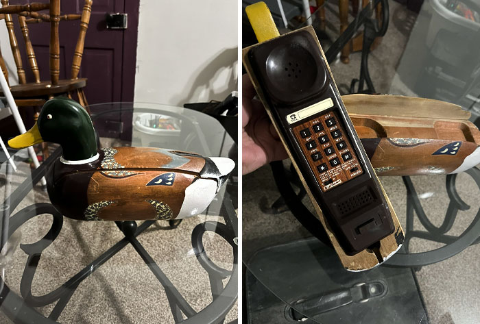 My Grandma Gave Me This Old Phone Today As A Housewarming Gift. It Quacks When It Rings. I Was Terrified Of It When I Was A Child, So That's Why She Gave It To Me
