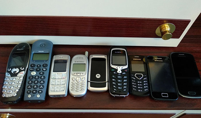 I Found So Many Old Phones While Decluttering My Grandpa's Office