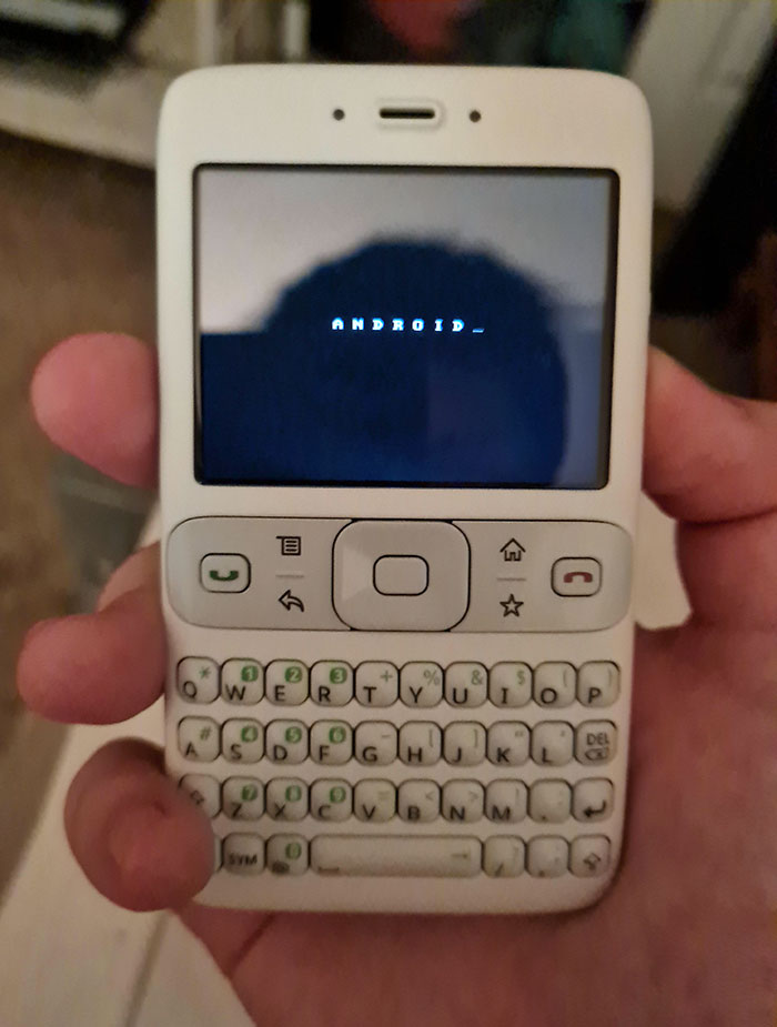 This Is The Google Sooner, Which Is A Prototype For The First Android Phone. It Runs A Super Early Version Of The Android