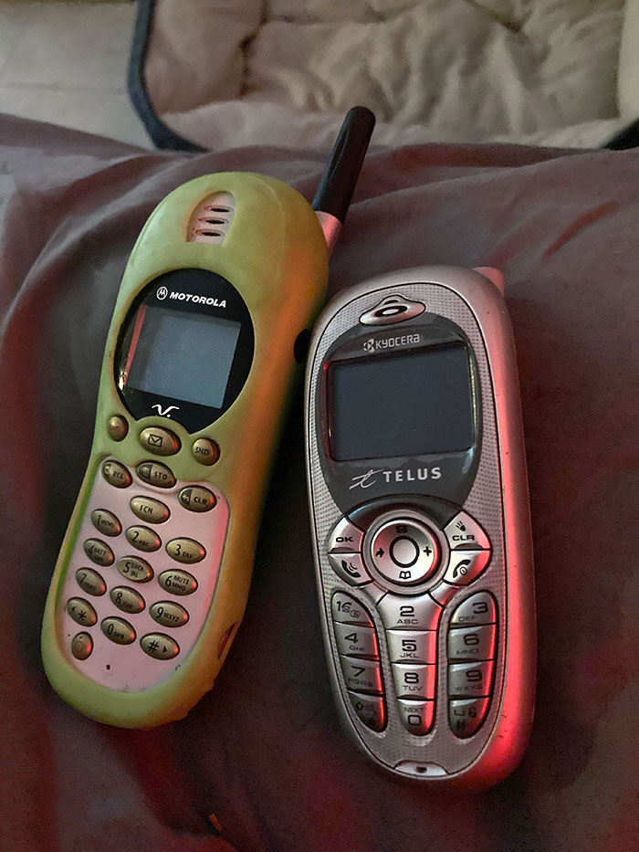 My Old High School Cell Phone And The Phone I Got After It