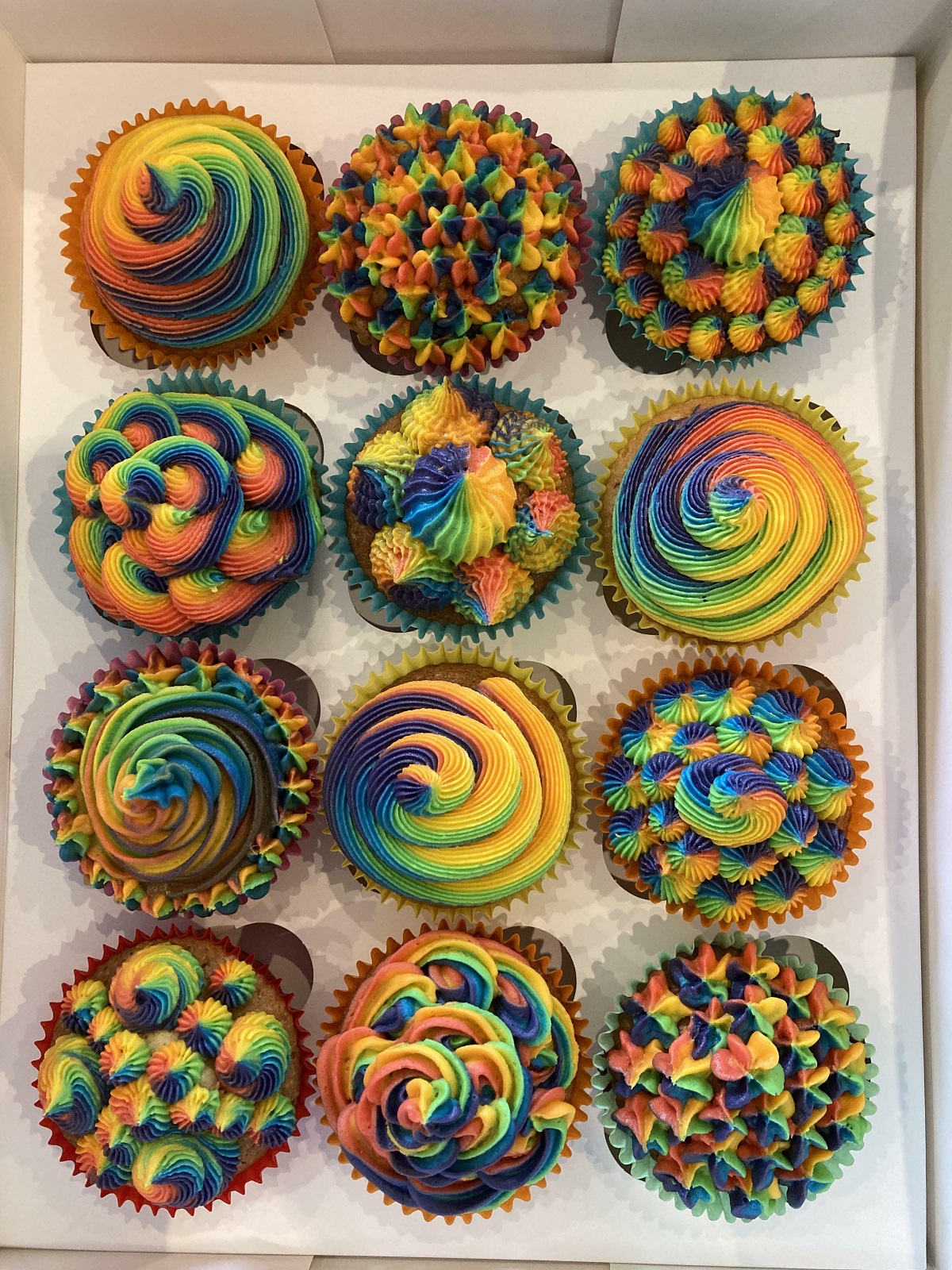 I Made Rainbow Cupcakes… I Couldn't Be Happier With The Result!