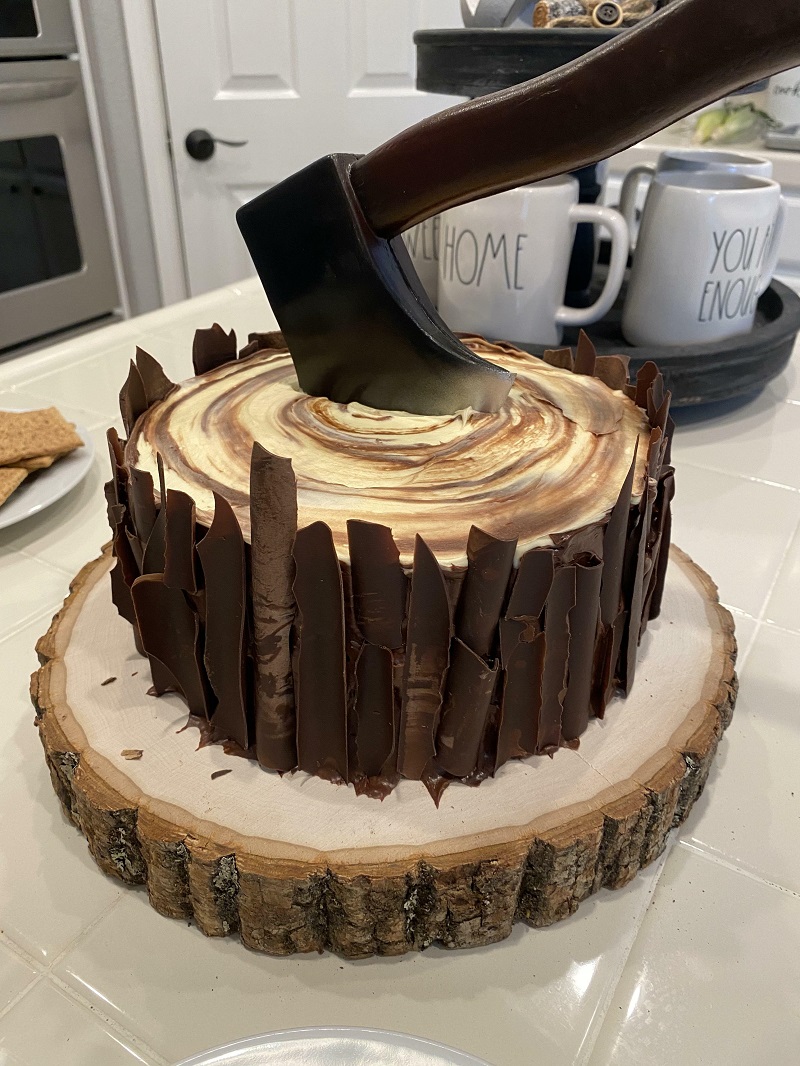 My Husband Is A Wood Worker. Made This Cake For Father's Day!