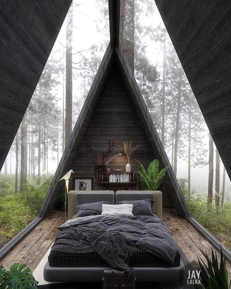 A-Frame Bedroom Design By Jay Lalka