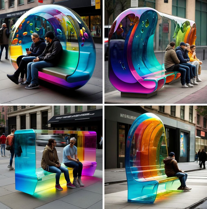 Glass Benches By Rolo