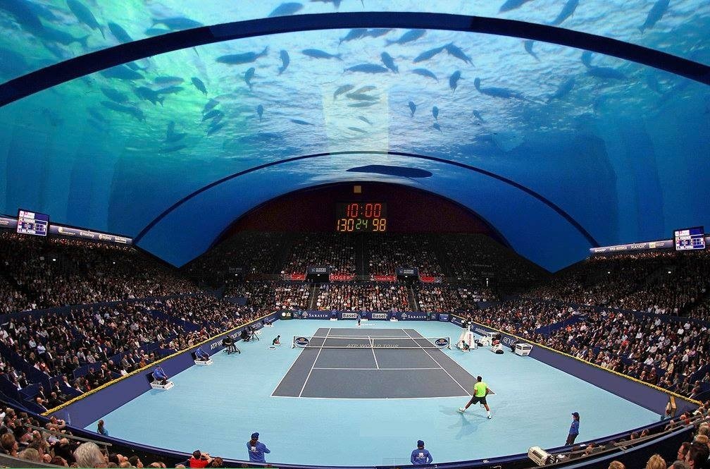 The First Underwater Tennis Stadium In Dubai