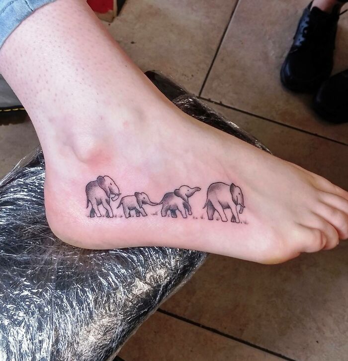 Elephant Family, My First Tattoo By Naso At Inkredible Inks In Dunboyne, Ireland