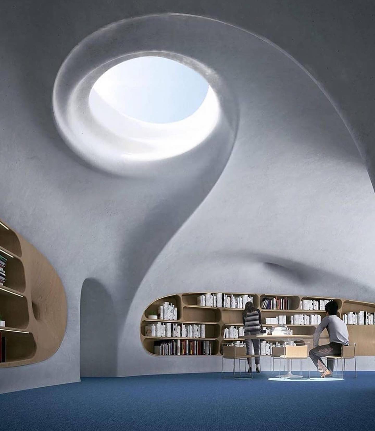 Wormhole Library By Mad Architects