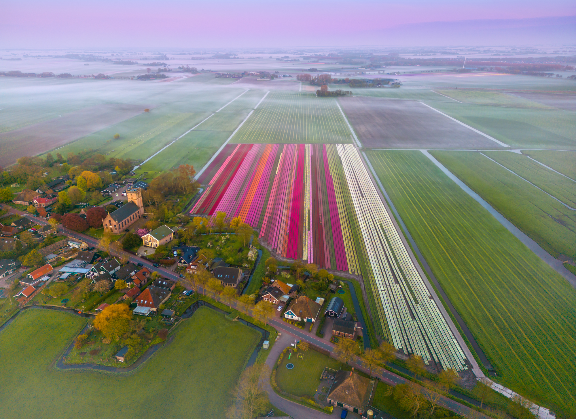 Picturesque villages with tulip fields. A theme I photographed a lot this year.