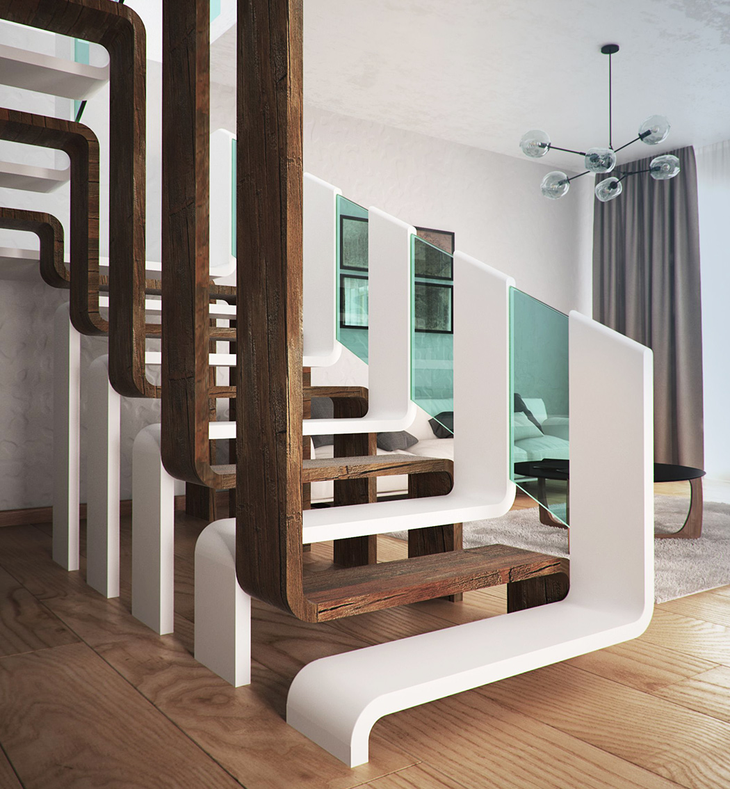 Contemporary Stairs By Andrii Ortynskyi
