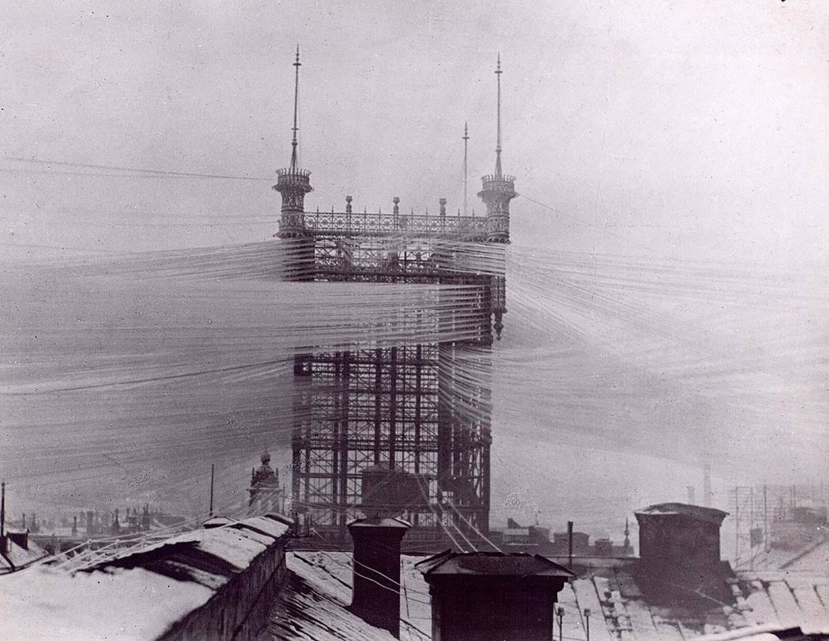 The Stockholm Telephone Tower With Approximately 5,500 Telephone Lines, 1890 