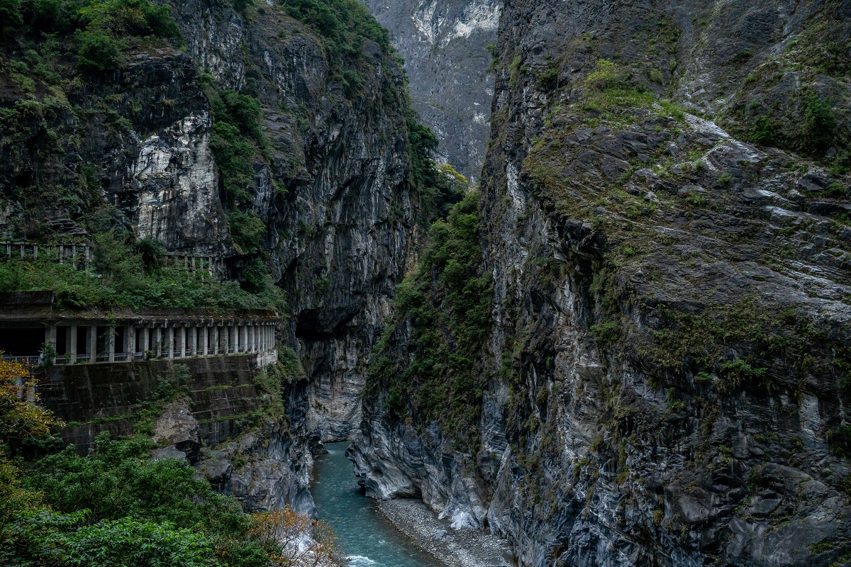 Road Cut Through Taroko Gorge, Taiwan 