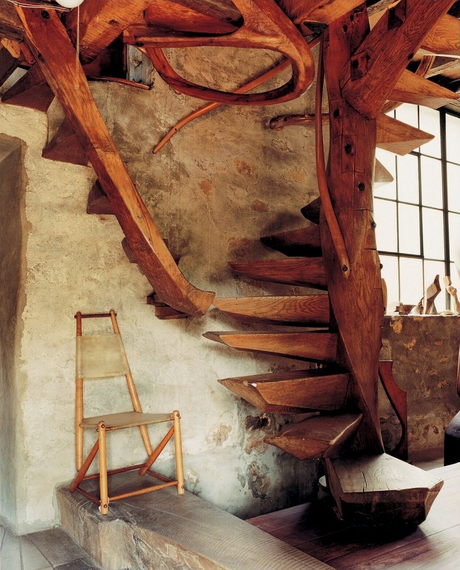 The Spiral Staircase In Wharton Esherick's Home And Studio, 1930.