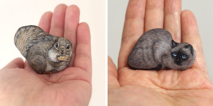 Japanese Artist Akie Nakata Turns Rocks Into Cute Little Animals