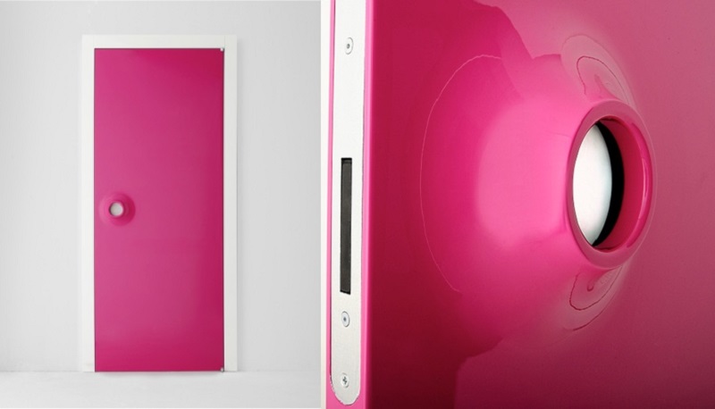 Ultra Modern Hot Pink Front Door