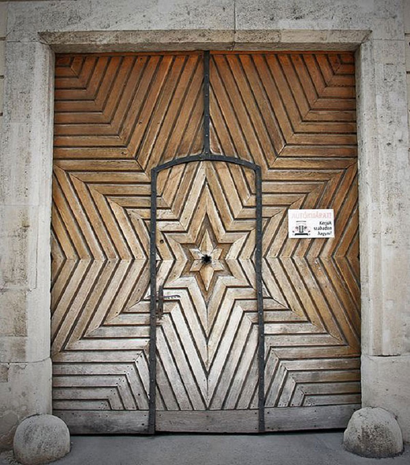 Vintage Starburst Front Door