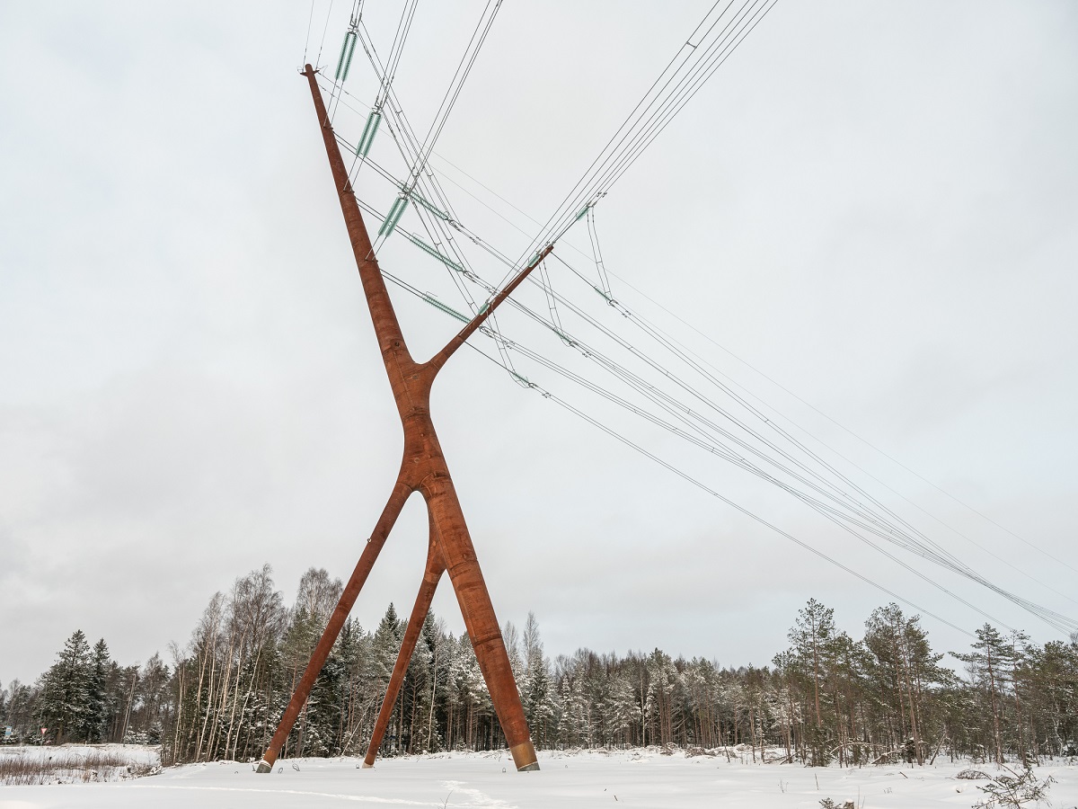 A Novel High Voltage Electricity Pylon Called 'Bog Fox, In Estonia By Part Architects