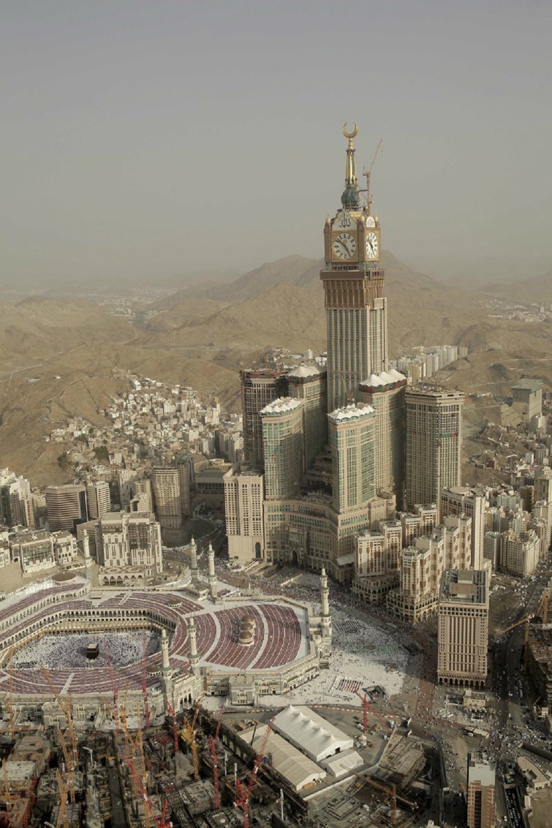 Mecca Cityscape, Including The Royal Tower Hotel. The 3rd Tallest Building In The World