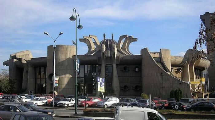The Glorious Flower Of Communist Brutalism Is The Former Central Post Office In Skopje, Macedonia. Some People Want It Preserved