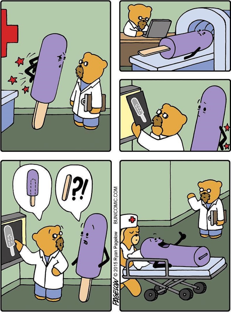 Funny Wordless Comics Bear Doctor Ryan Pagelow BuniComic