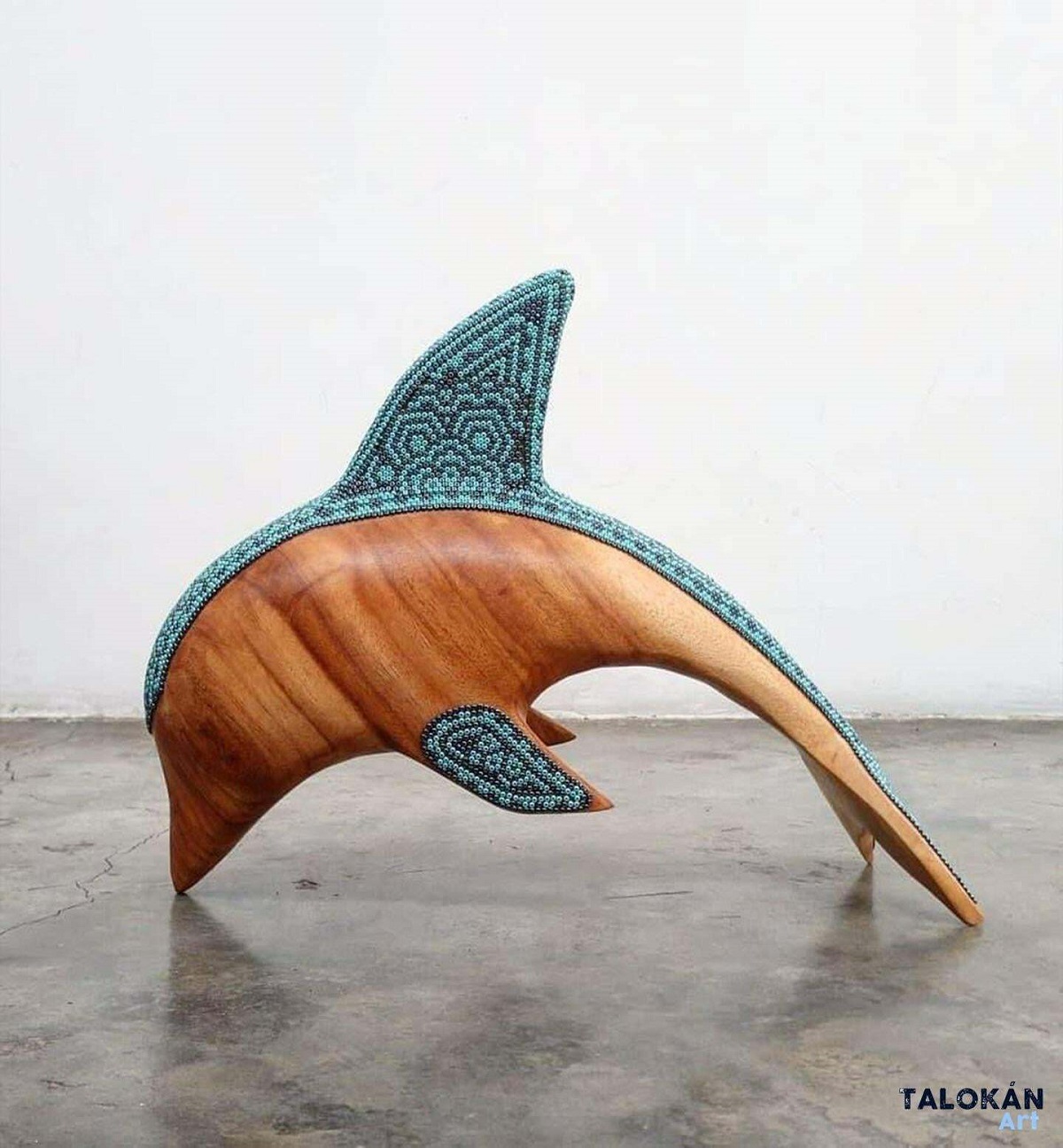 Wood Dolphin: I Made And Decorated It In A Pattern Inspired By My Huichol Culture
