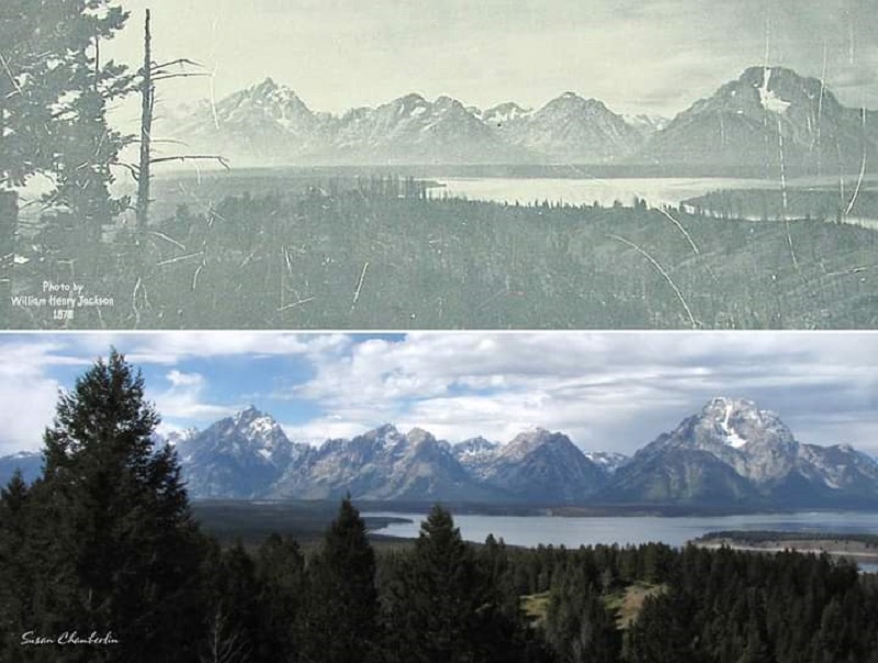1878 - 2022. Tetons. Not Much Has Changed In This Photo. But I Still Think It's Neat