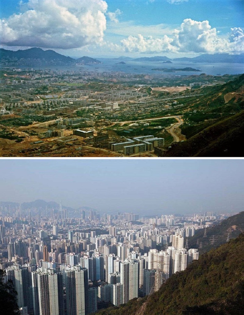 The Same View Of Hong Kong In 1964 And 2016