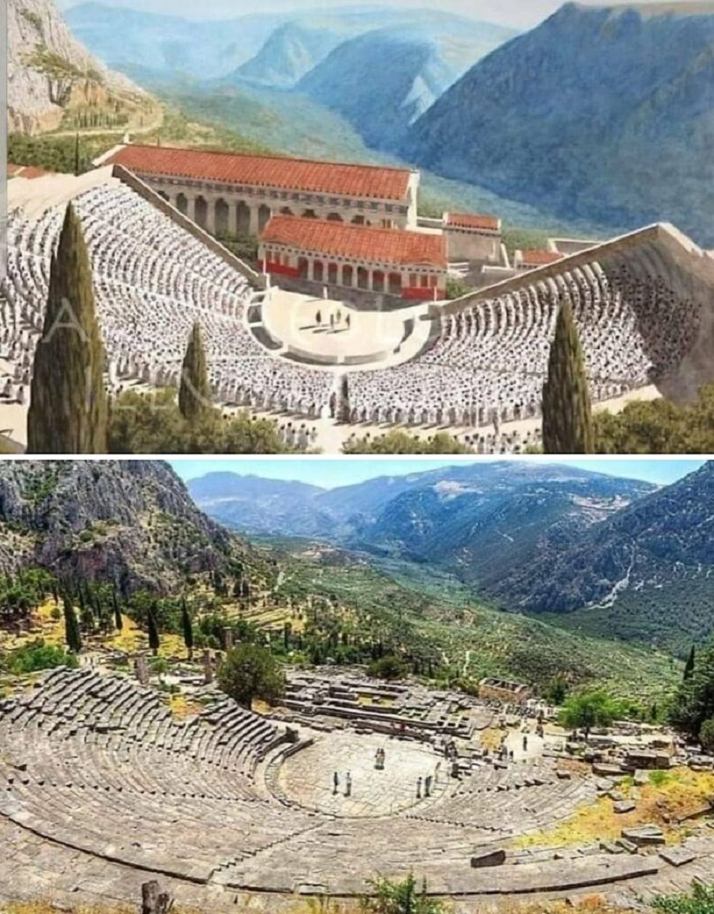 The Ancient Theatre Of Delphi, Greece