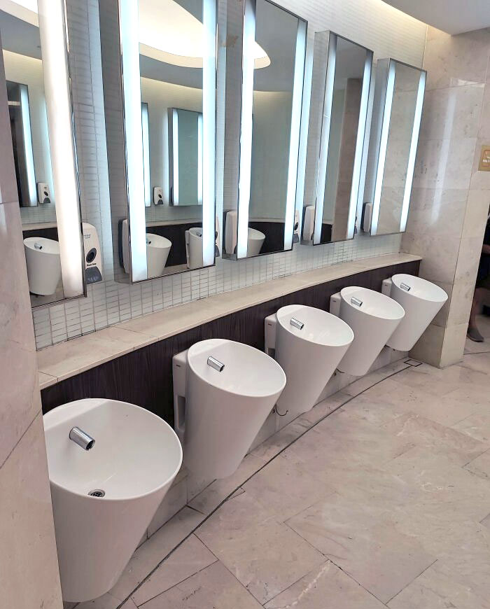 These Bathroom Sinks Looks Similar To Urinals