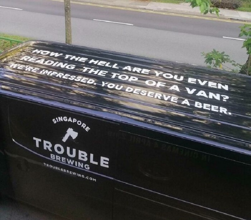 To Advertise Beer From A Van