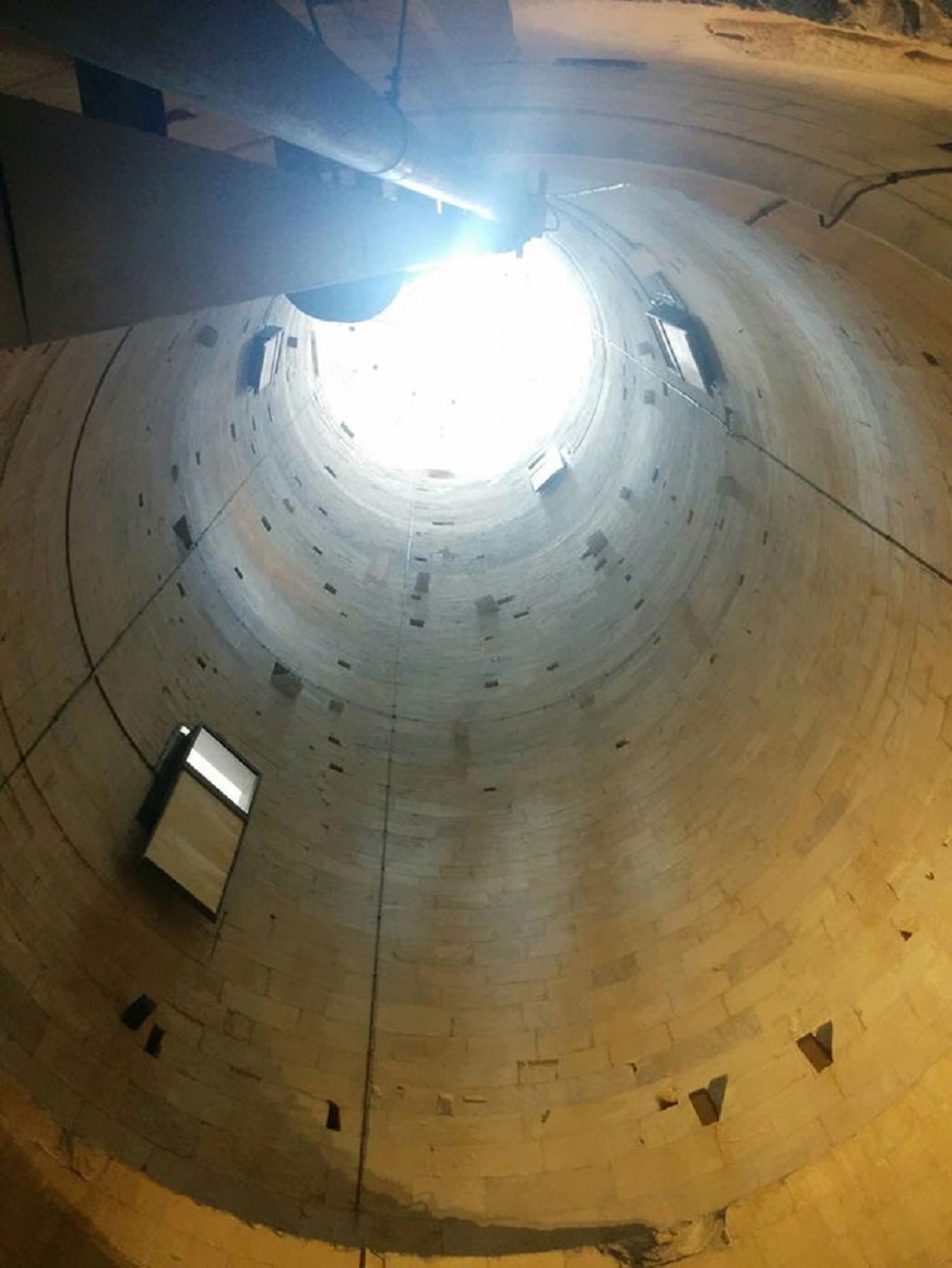 The Inside Of The Leaning Tower Of Pisa Is Empty