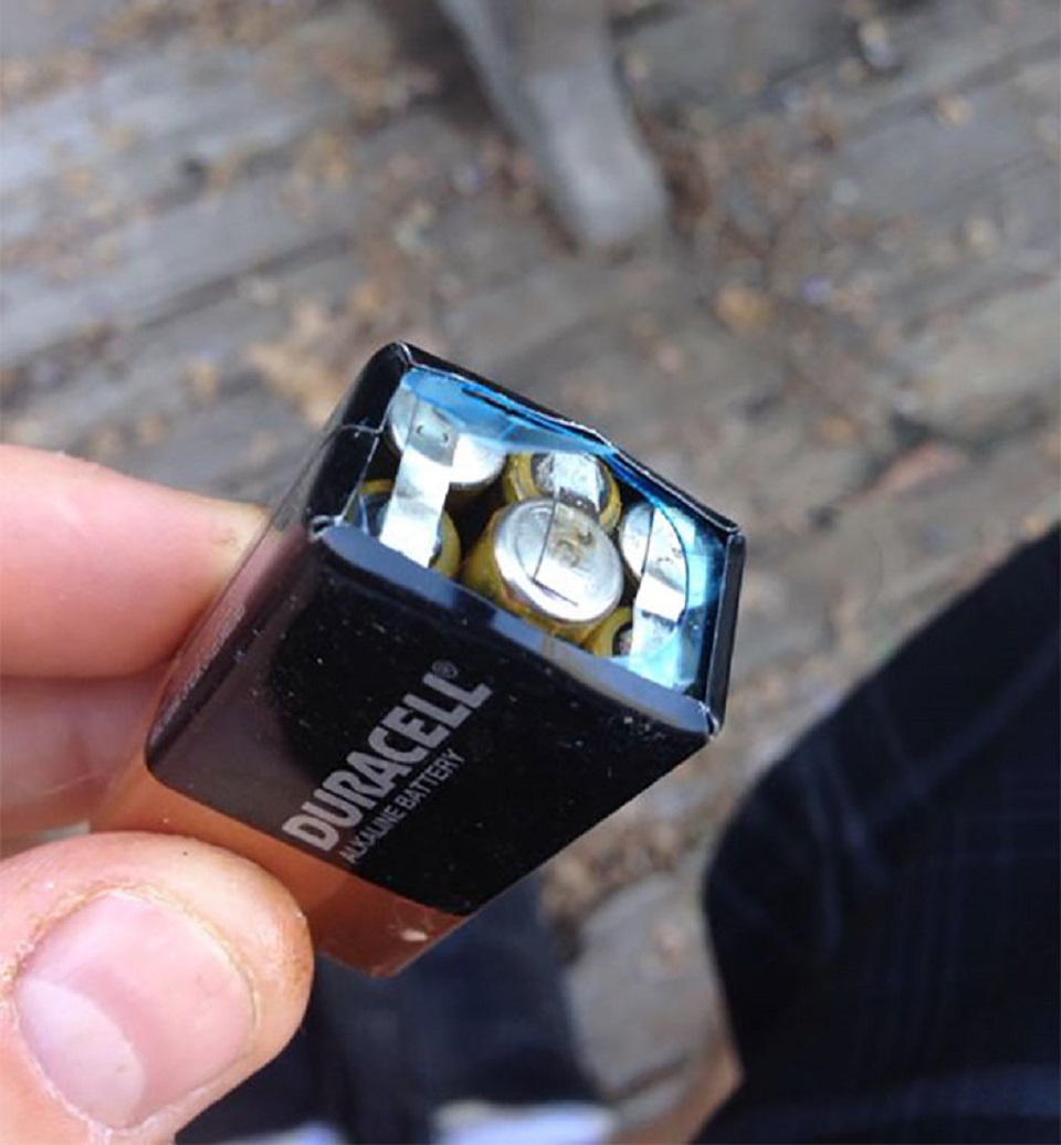 So Apparently, A 9 Volt Battery Is 6 AAA Batteries Taped Together
