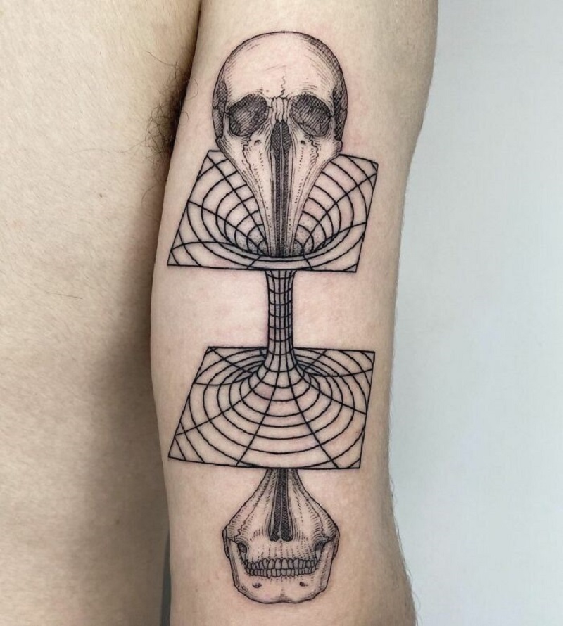 Wormhole Tattoo On Arm